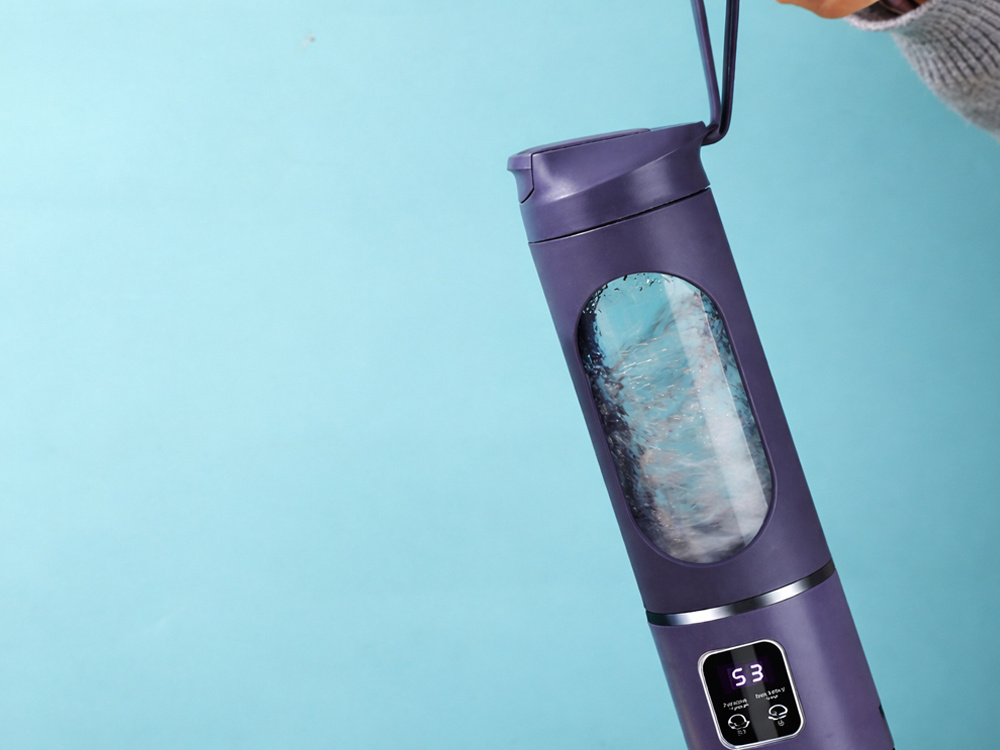 Portatīvais blenderis smūtijiem bezvadu USB uzlādējams mini mikseris, violets (0)