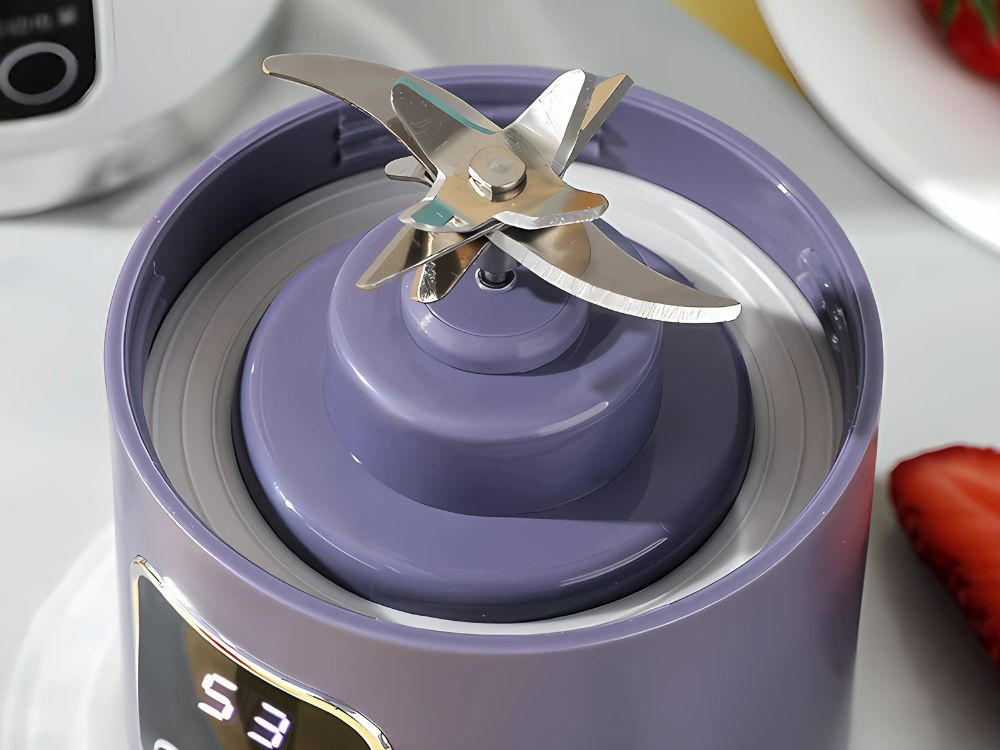 Portatīvais blenderis smūtijiem bezvadu USB uzlādējams mini mikseris, violets (1)