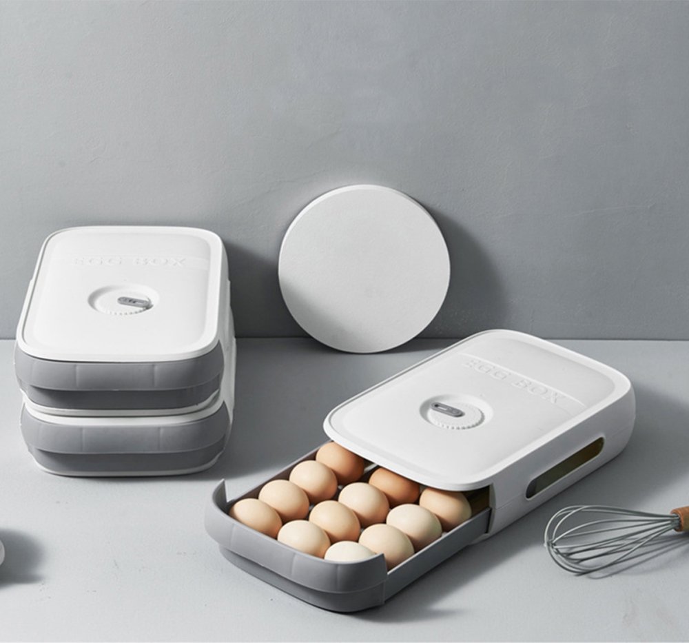 Konteiners olām, olu uzglabāšanas kaste, Balts | Egg Container Box (2)