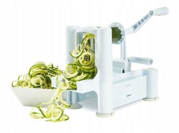 Dārzeņu Augļu Griezējs ar 3 maināmiem asmeņiem, Slaiseris | Vegetable Fruit Slaicer Spiral Cutter