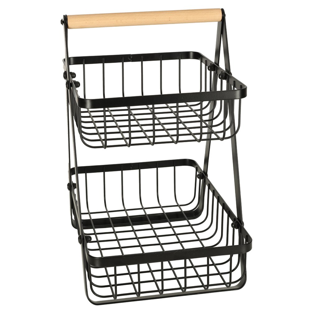 Metāla Grozs Turētājs Augļiem un Dārzeņiem, 29 cm | Metal Basket Holder for Fruits and Vegetables (2)