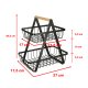 Metāla Grozs Turētājs Augļiem un Dārzeņiem, 29 cm | Metal Basket Holder for Fruits and Vegetables