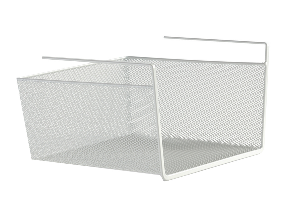 Metāla grozs piekaramais virtuves plaukts organizators zem plaukta | Basket metal basket suspended kitchen shelf... (0)