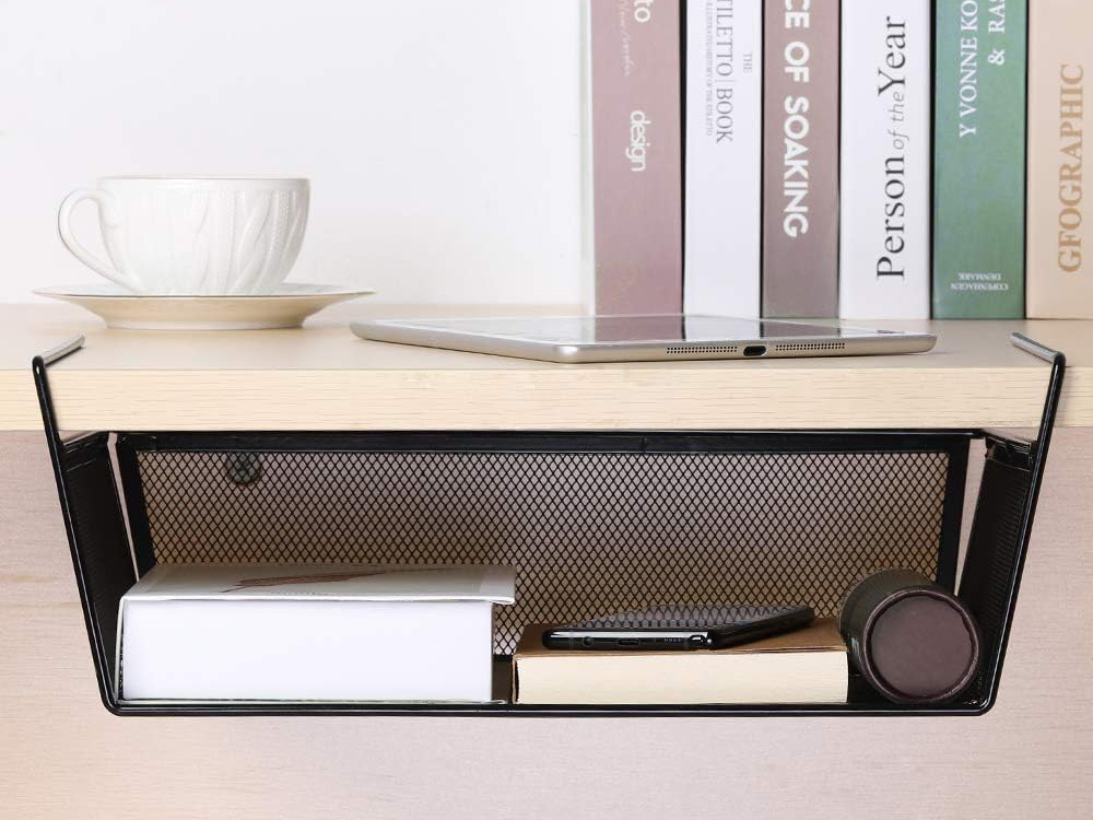 Metāla grozs piekaramais virtuves plaukts organizators zem plaukta | Basket metal basket suspended kitchen shelf... (0)