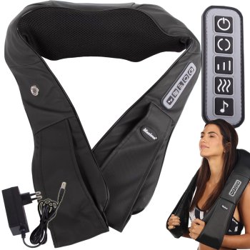 Šiacu Kakla Masieris Muguras Ķermeņa Masāžas Josta Relaksācijas Spilvens | Neck Massager Back Body Shiatsu Massage Belt