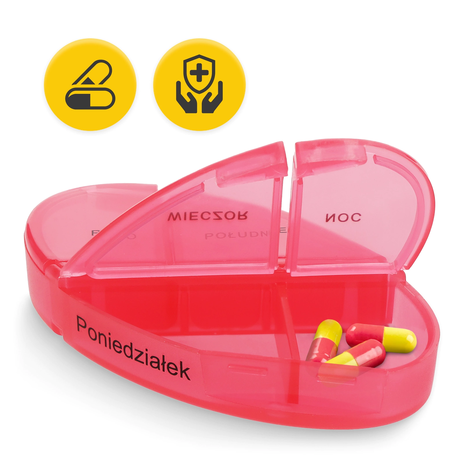 Nedēļas zāļu organizators 4FIZJO MAX, 7 dienas, 4 nodalījumi dienā (1)