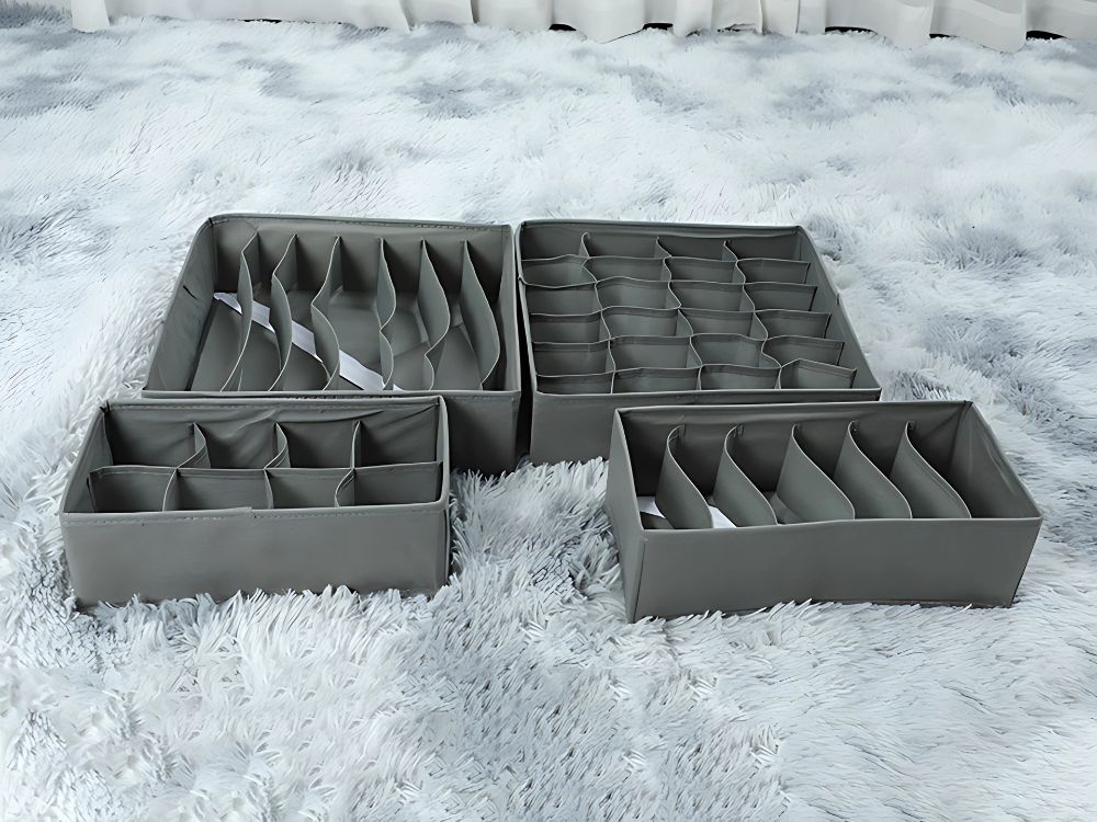 Apakšveļas organizētājs skapja atvilktnēm, 4 gab. komplekts | Underwear Organizer for Closet Drawer (1)