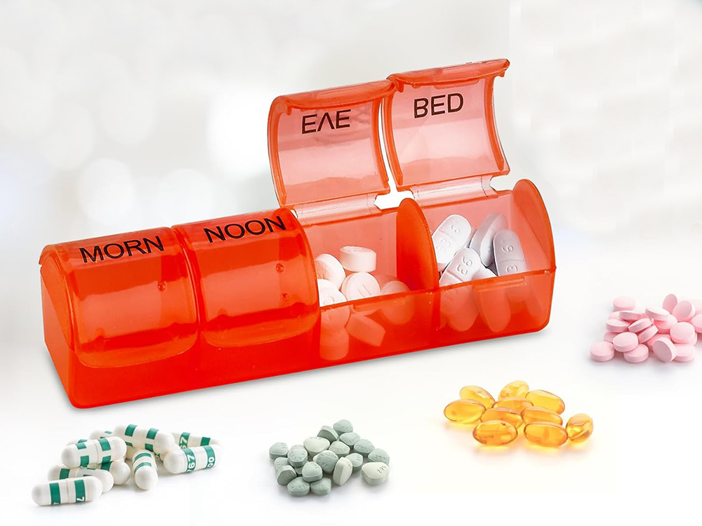 Nedēļas tablešu organizators, medikamentu konteiners 7 dienām (7x4) | Weekly Pill Organiser (1)