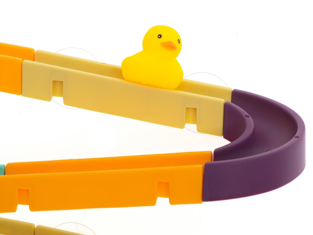 Bērnu Vannas Ūdens Rotaļu Slidkalniņš ar Pīlēm | Kids Bath Toy Water Slide with Ducks (1)
