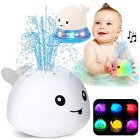 Peldošs valis strūklaka – interaktīva vannas rotaļlieta ar gaismām