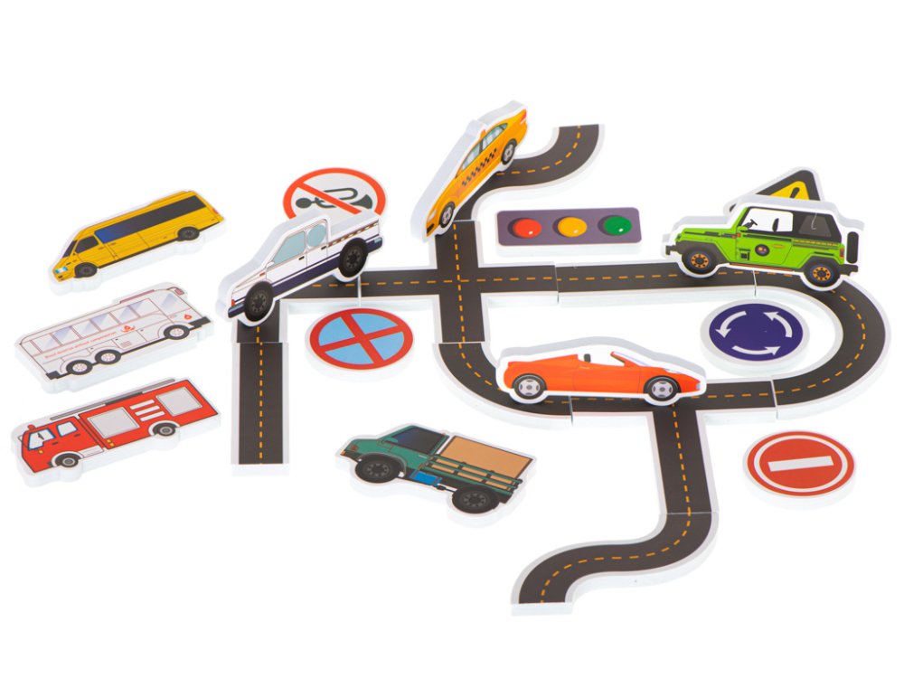 Bērnu Vannas Ūdens Rotaļlietas Ceļš Pilsēta Automašīnas | Baby Bath Water Toys Road City Cars (4)