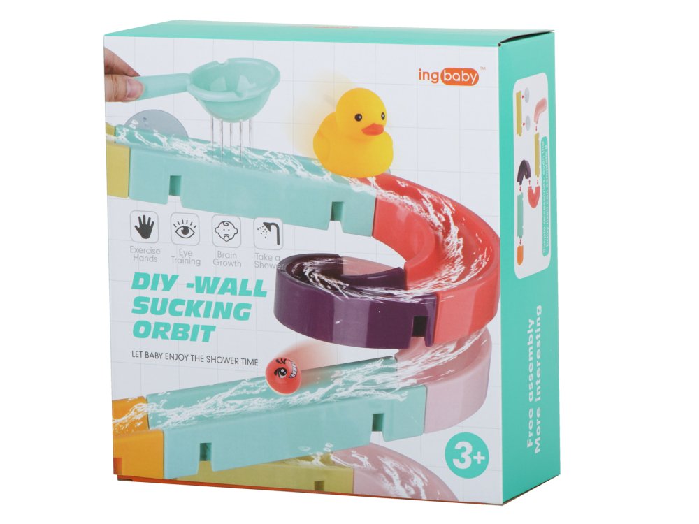 Bērnu Vannas Ūdens Rotaļu Slidkalniņš ar Pīlēm | Kids Bath Toy Water Slide with Ducks (7)