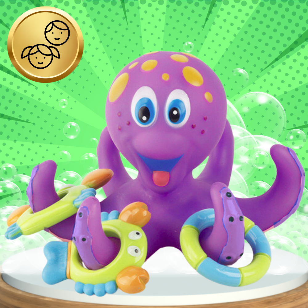 Bērnu vannas rotaļlieta, peldošs astoņkājis | Octopus Bathtub Toy (1)