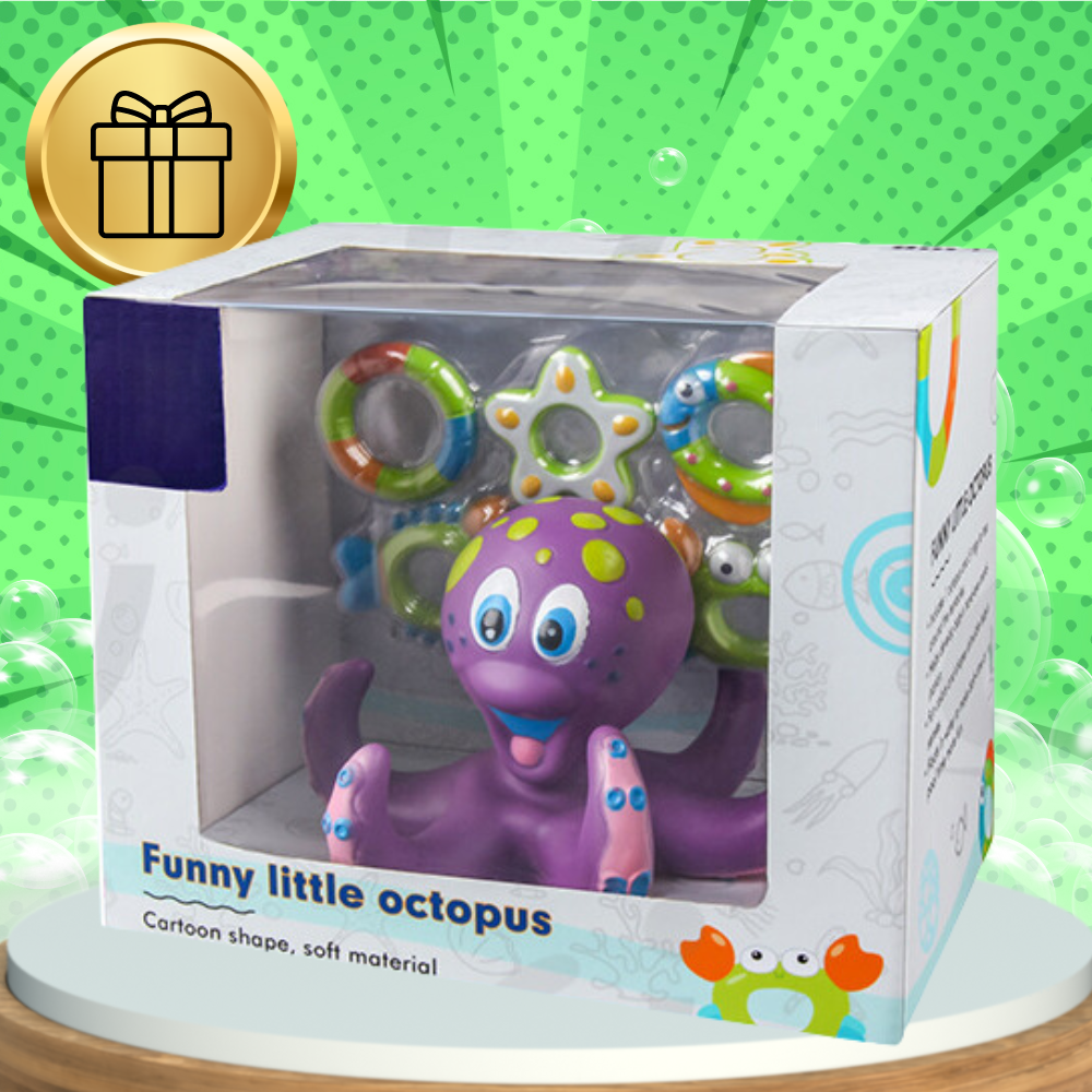 Bērnu vannas rotaļlieta, peldošs astoņkājis | Octopus Bathtub Toy (2)