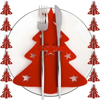 Galda Piederumu Kabatiņas, Ziemassvētku Eglītes, 12 gab. Ruhhy 22304 | Cutlery Pockets