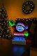 3D LED Ziemassvētku vecītis gaismas dekorācija USB lampa logam