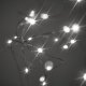 Ziemassvētku Virtene uz Stieples 100 LED Lampiņas uz Baterijām, 10 m, Vēsi Baltas | Christmas Wire Fairy Lights...