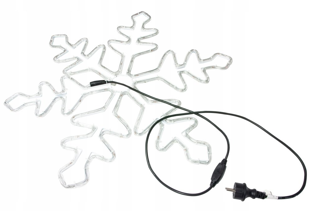 Ziemassvētku rotājums LED Sniegpārsla - 55cm, Auksti balta | Christmas Decoration LED Snowflake (4)