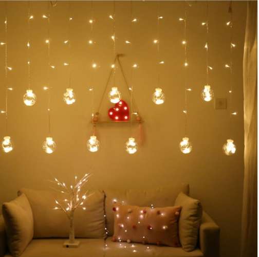 Ziemassvētku Virtene Dārza Dekorācijas Apgaismojums 108 LED Lampiņas Spuldzes IP44, Silti Baltas | Christmas Lights... (3)