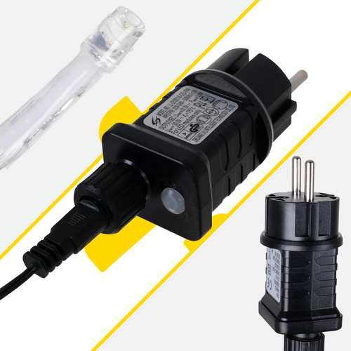 Āra lāsteku virtene 500 LED 22,5 m Izoxis 23223, silti balta (2)