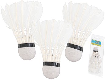 Badmintona Spalvu Volāni 3 gb. | Feather Badminton Shuttlecocks