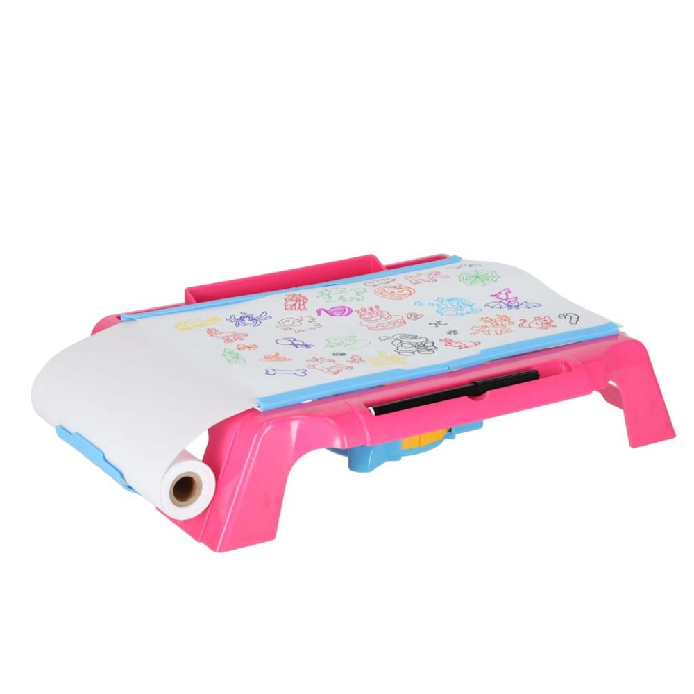 Zīmēšanas galds ar projektoru bērniem, rozā (1)