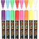 Krīta Marķieri Zīmēšanai uz Stikla Keramikas un Tāfelēm, 8 gab. | Chalk Markers