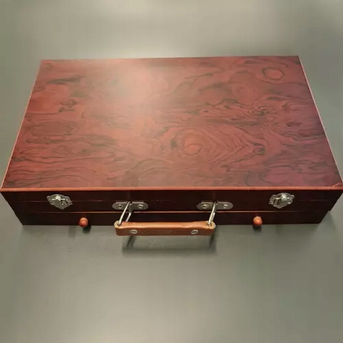 MAALEO Mākslinieka zīmēšanas, gleznošanas piederumu komplekts koka koferī bērniem, 128 gb. (zīmuļi, krāsas,... (6)