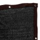 Balkona aizsargekrāns ar stiprinājumiem, PVC siets, 105x500 cm, UV aizsardzība, melna