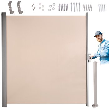 Sānu terases markīze LUARO, izvelkama 180 x 400 cm, bēša