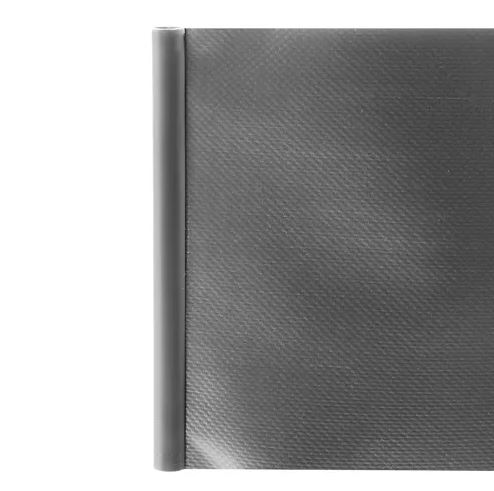 Lente (lamiles) pītajiem un paneļu žogiem, Privātuma ekrāns balkonam un terasei - 19cm x 35m, Pelēks | PVC... (1)