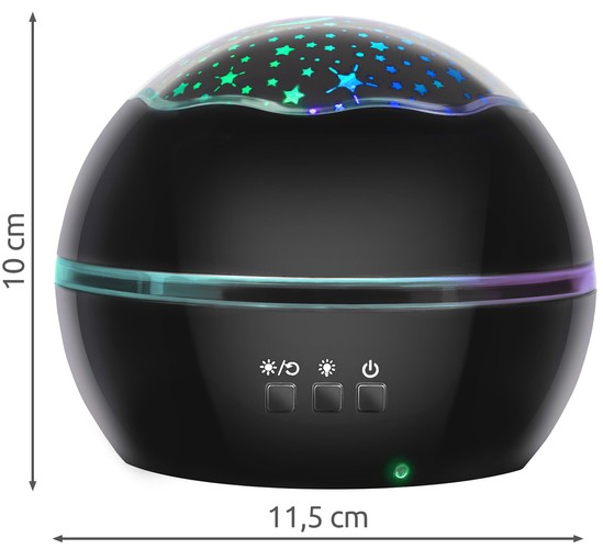 Rotējoša Bērnu Nakts Lampa Projektors Diskobumba | Kids Bedside Lamp Projector Night Light (12)